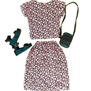 Vintage 90’s skirt and cropped top